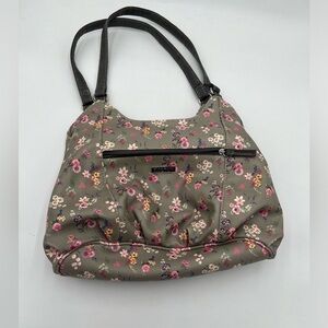 Koltov Floral Grey Faux Leather Shoulder Bag Strap
